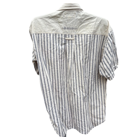 Vintage Bugle Boy Men's Short-Sleeve Button-Down Shirt, Size L 90' Y2K Skater - Picture 2 of 5
